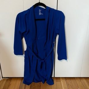 Kids bathrobe.  Size 8/10.  Dark blue.